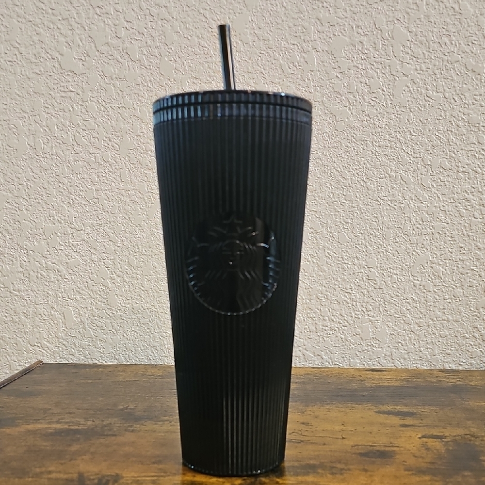 Starbucks Matte Black Textured Tumbler